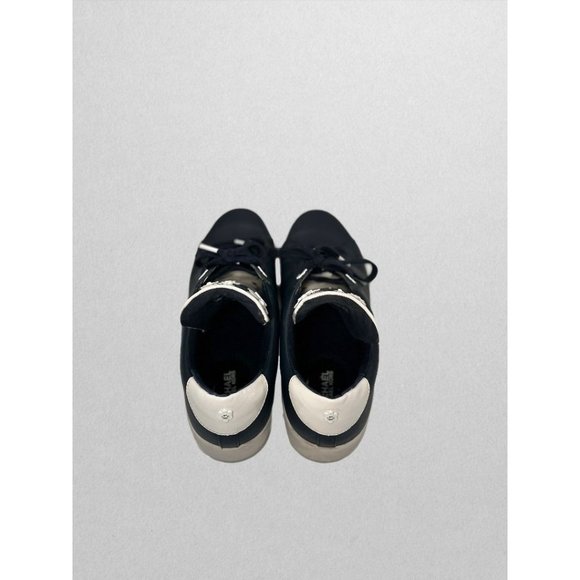 Michael Kors Black Fashion Sneaker with White/Black Flowers - Picture 3 of 5